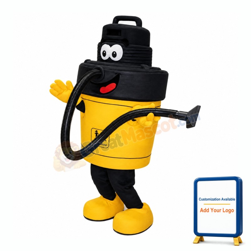 Happy Vacuum Cleaner Mascot Costume