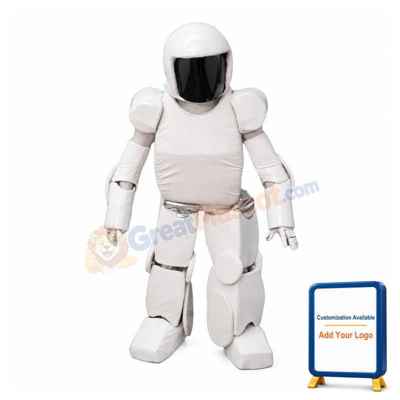 White Robot Mascot Costume