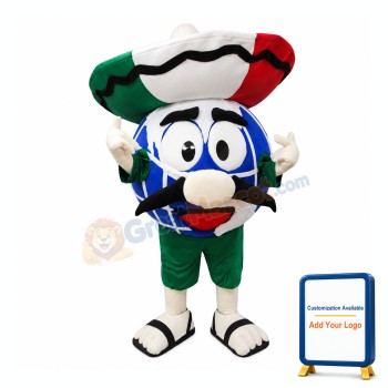 Mexico Theme Globe Mascot Costume