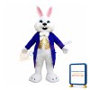 Blue Suit Easter Bunny Mascot Costume Available In US Warehouse