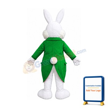 Green Suit Easter Bunny Mascot Costume Available In US Warehouse
