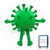 Green Monster Virus Mascot Costume