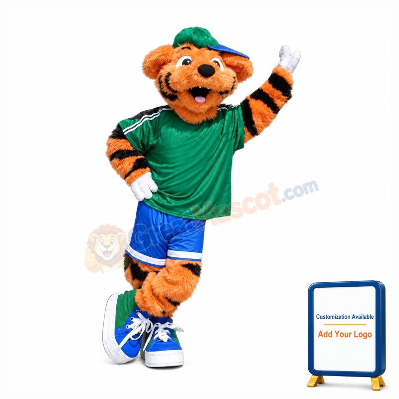 Young Sport Tiger Mascot Costume