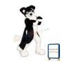 Black Border Collie Husky Dog Mascot Costume