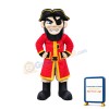 Lightweight Pirate Mascot Costume