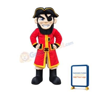 Lightweight Pirate Mascot Costume