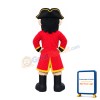 Lightweight Pirate Mascot Costume