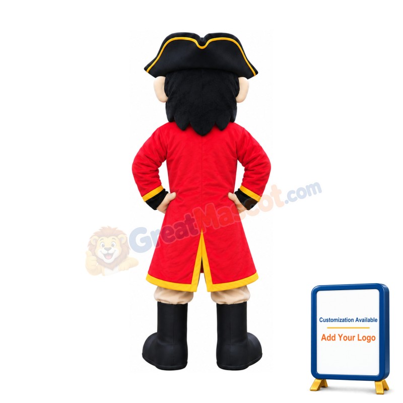 Lightweight Pirate Mascot Costume