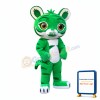 Lovely Green Tiger Mascot Costume