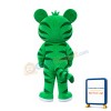 Lovely Green Tiger Mascot Costume