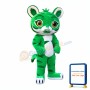 Lovely Green Tiger Mascot Costume
