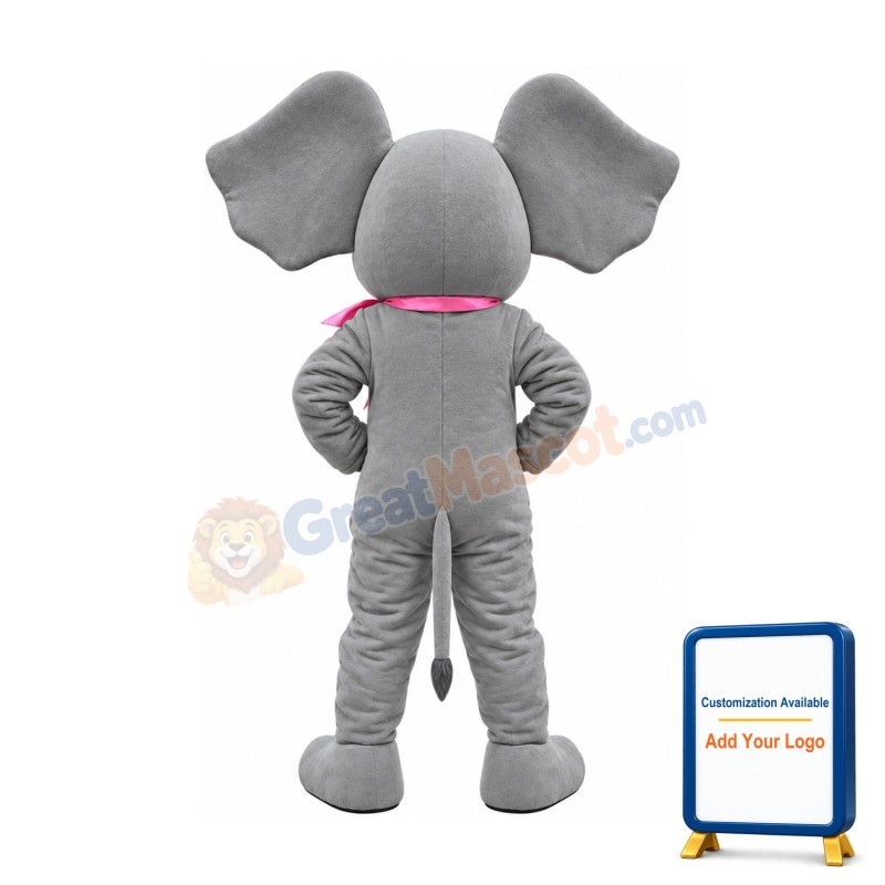 Lovely Realistic Elephant Mascot Costume