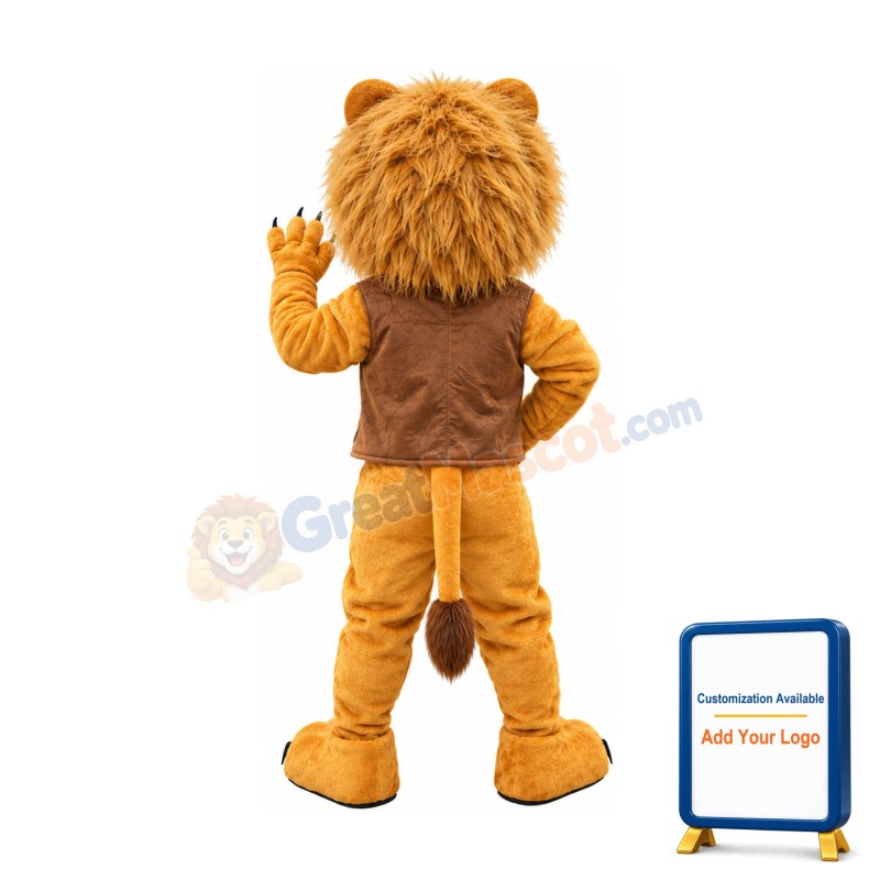 Realistic Lion Mascot Costume