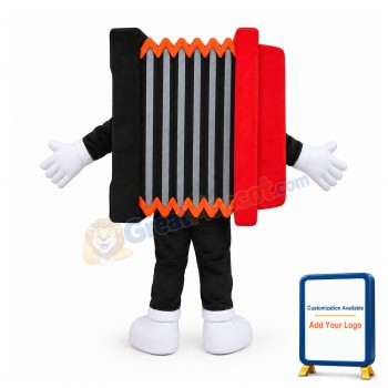 Accordion Mascot Costume