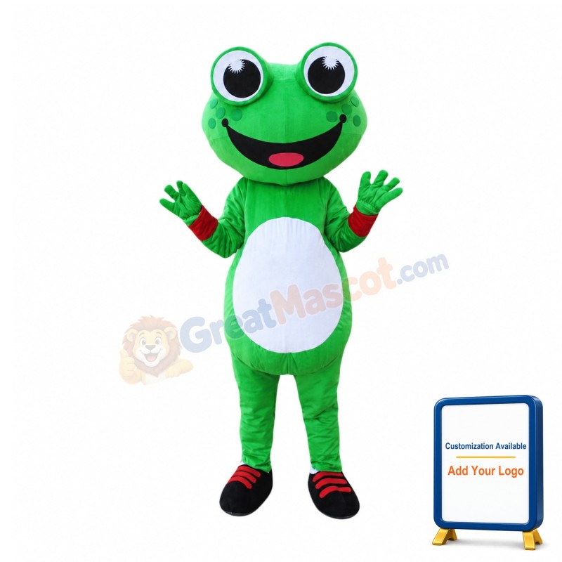 Cartoon Frog Mascot Costume