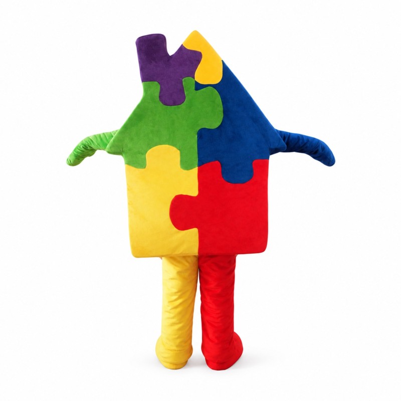 Colorful House Mascot Costume