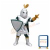 Sliver College Knight Mascot Costume