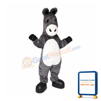 Gray Donkey Mascot Costume