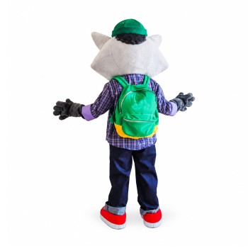 College Lightweight Raccoon Mascot Costume