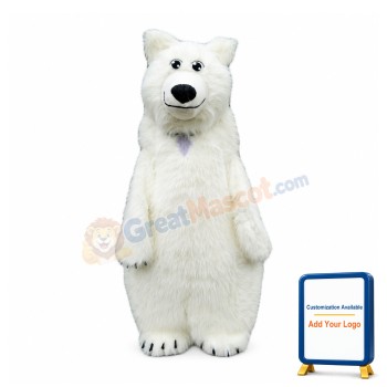 Super Cute Polar Bear Mascot Costume