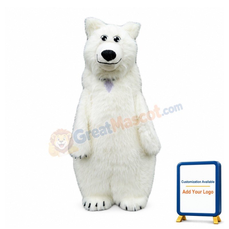 Super Cute Polar Bear Mascot Costume