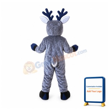 Grey Deer Mascot Costume