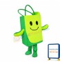 Green Bag Mascot Costume