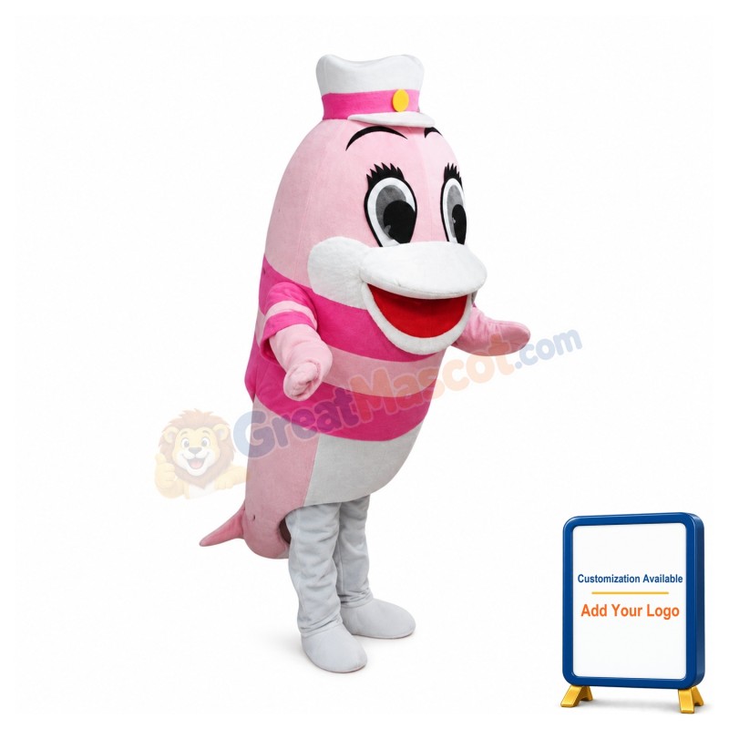 Cartoon Dolphin Carnival Mascot Costume