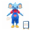 Little Blue Elephant Mascot Costume