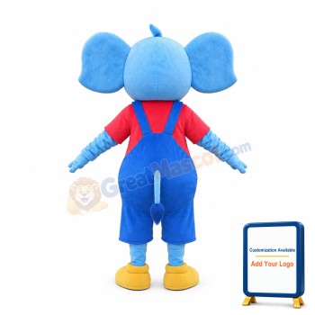 Little Blue Elephant Mascot Costume