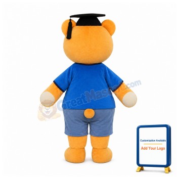 Graduation Doctor Bear Mascot Costume