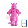 Pink Lightweight Dragon Mascot Costume