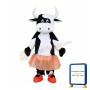 Ballet Dress Cow Mascot Costume