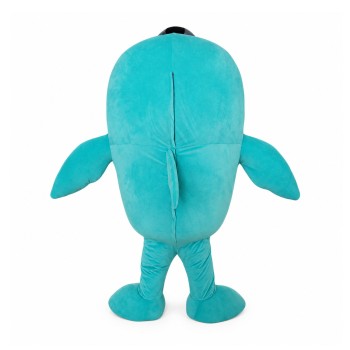 Blue Lightweight Dolphin Mascot Costume