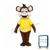 Brown Monkey Mascot Costume
