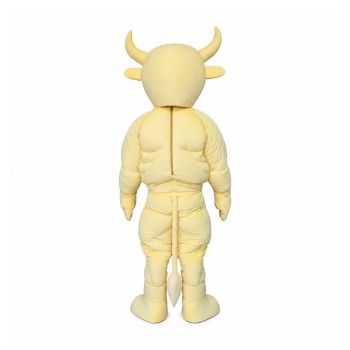 Power Yellow Bull Mascot Costume