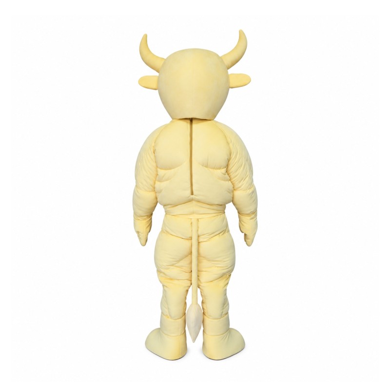 Power Yellow Bull Mascot Costume
