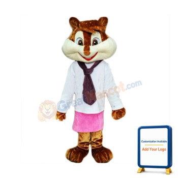Lady Chipmunk Mascot Costume