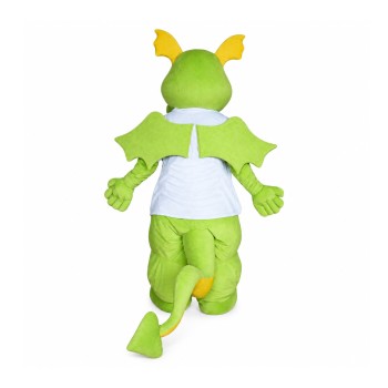 Happy Lightweight Green Dragon Mascot Costume