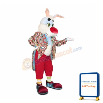 Red Nose Rabbit Mascot Costume