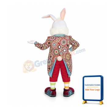 Red Nose Rabbit Mascot Costume