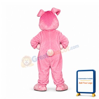 Pink Lightweight Rabbit Mascot Costume