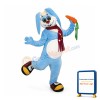 Blue Lightweight Rabbit Mascot Costume