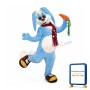 Blue Lightweight Rabbit Mascot Costume