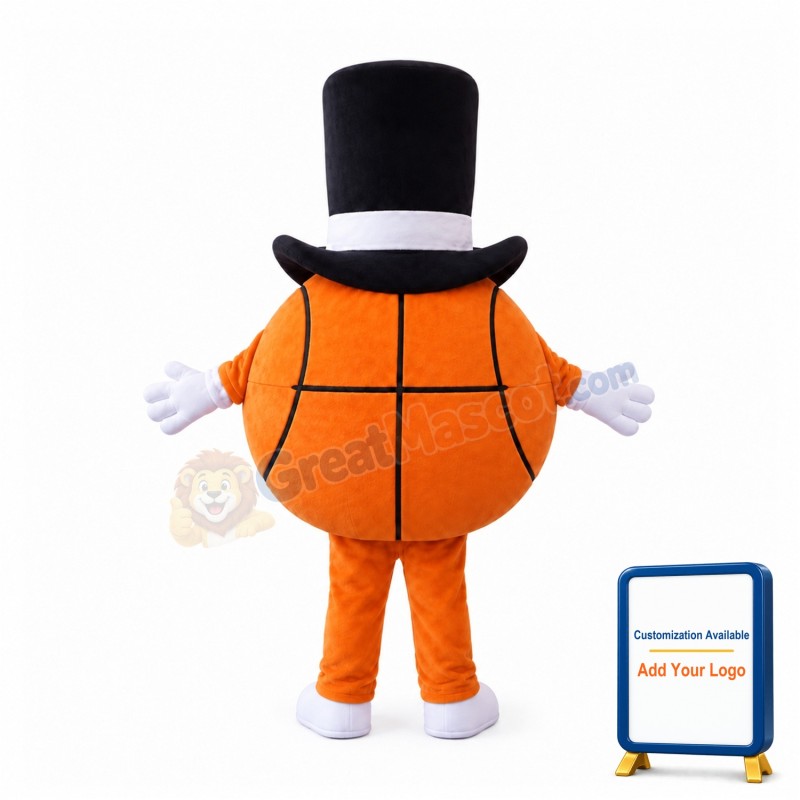 Happy Lightweight Basketball Mascot Costume