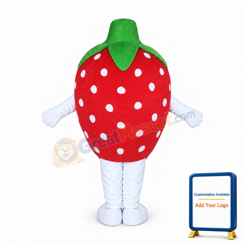 Happy Lightweight Strawberry Mascot Costume