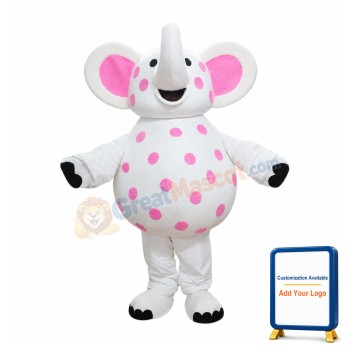 Pink Spotted Mascot Costume