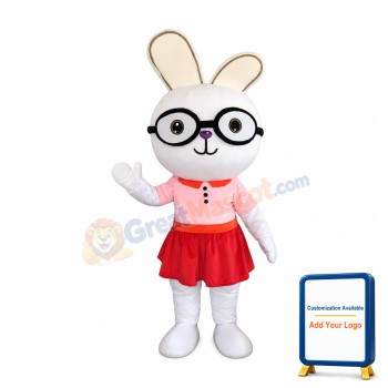 White Rabbit Mascot Costume