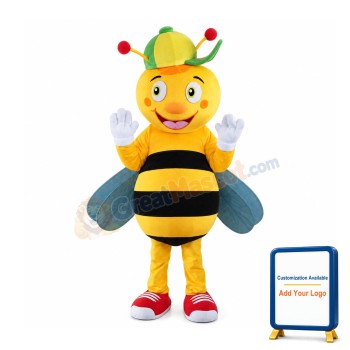 Friendly Lightweight Bee Mascot Costume