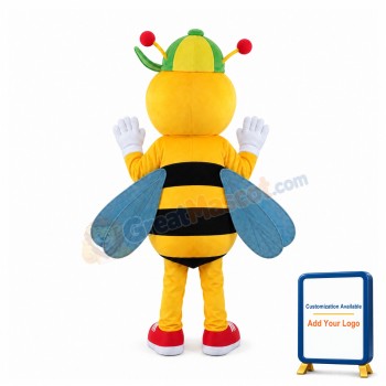 Friendly Lightweight Bee Mascot Costume